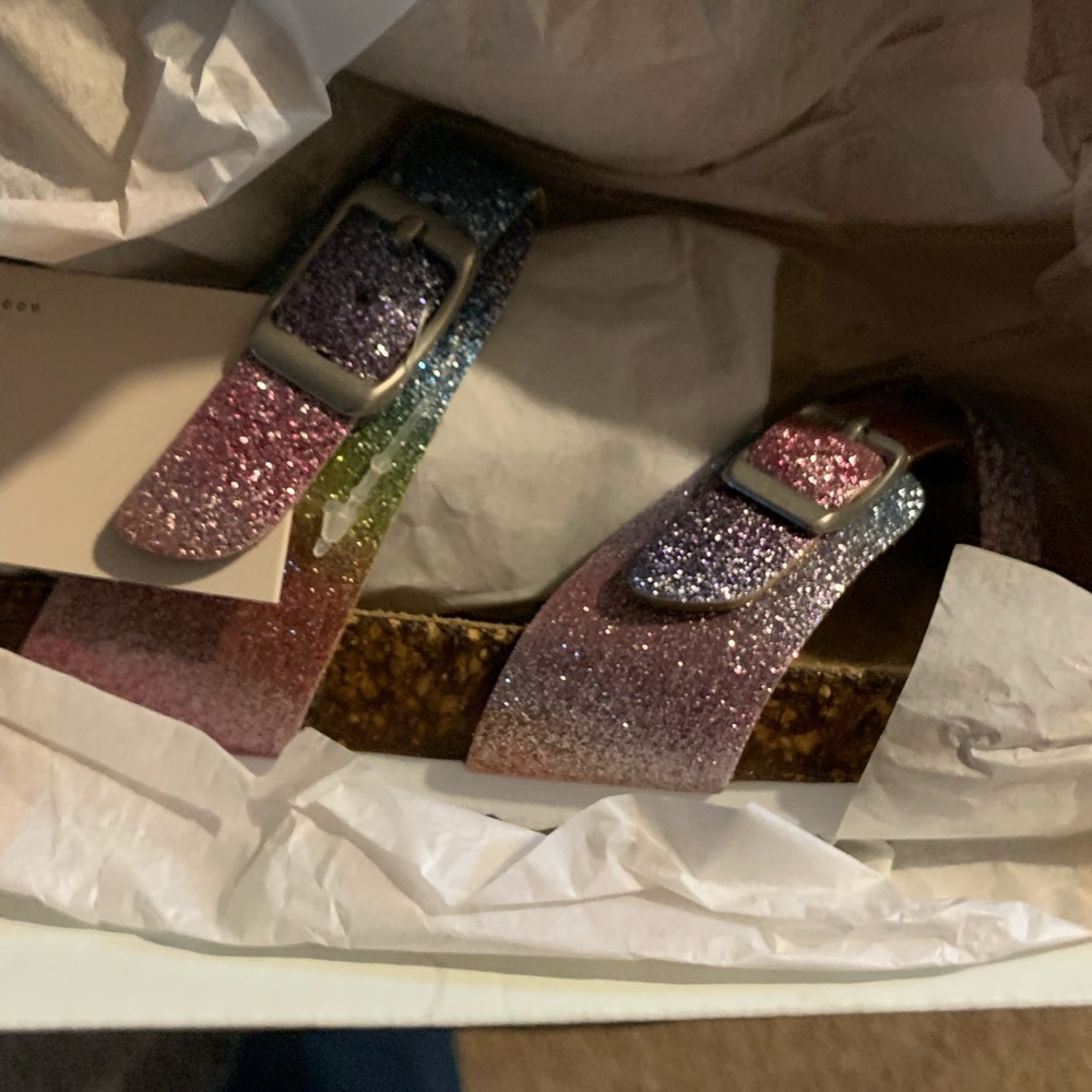So Rainbow Sandals NWT